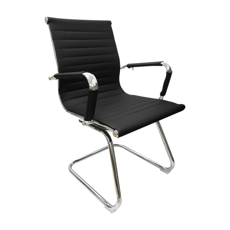 Silla de Oficina Esterilla Negro 56x60cm de Base Fija - SILLAS DE OFICINA | Bylmo