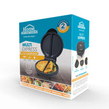 Omeletera Negro 18x10cm de Dos Puestos Triangular - SANDUCHERAS Y WAFLERAS | Bylmo