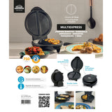 Omeletera Negro 18x10cm de Dos Puestos Triangular - SANDUCHERAS Y WAFLERAS | Bylmo