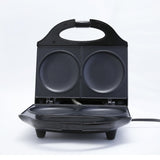 Arepa Maker Negro 21.7x9.3cm de Dos Puestos Circular - SANDUCHERAS Y WAFLERAS | Bylmo