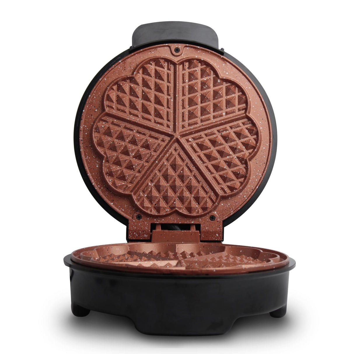 Waflera Negro y Cobre 18.5x8cm de Un Puesto con Luz Indicadora - SANDUCHERAS Y WAFLERAS | Bylmo