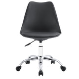 Set x 2 Sillas de Oficina Negro 58x97cm con Soporte Lumbar y sin Espaldar Reclinable - SILLAS DE OFICINA | Bylmo