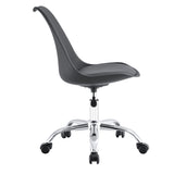 Set x 2 Sillas de Oficina Negro 58x97cm con Soporte Lumbar y sin Espaldar Reclinable - SILLAS DE OFICINA | Bylmo