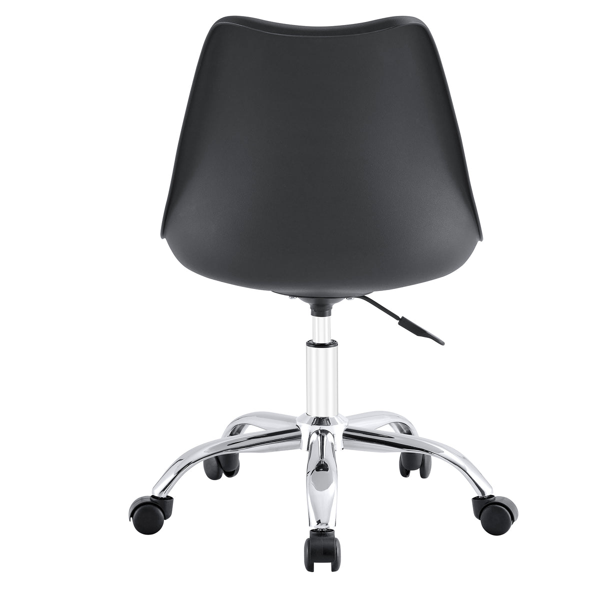 Set x 2 Sillas de Oficina Negro 58x97cm con Soporte Lumbar y sin Espaldar Reclinable - SILLAS DE OFICINA | Bylmo