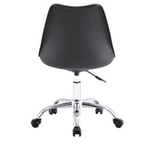 Set x 2 Sillas de Oficina Negro 58x97cm con Soporte Lumbar y sin Espaldar Reclinable - SILLAS DE OFICINA | Bylmo