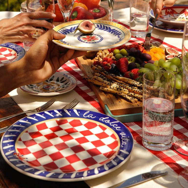 Juego De Vajillas 20 Piezas Dolce Vita Multicolor 28x28cm Circular Para Cuatro Puestos - VAJILLA | Bylmo