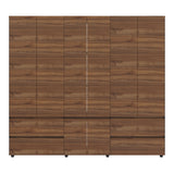 Closet Dallas Gales y Wengue 220x200cm con Cuatro Cajones y con Doce Compartimientos - CLOSETS | Bylmo