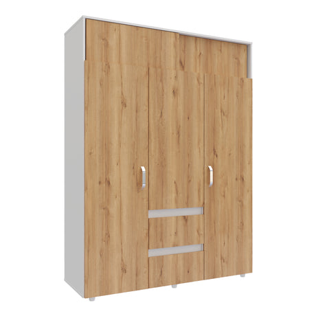 Closet Aurora Duna y Blanco 150x200cm con Dos Cajones y con Ocho Compartimientos - CLOSETS | Bylmo