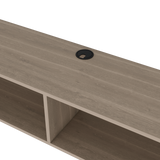Rack de TV Flotante Bardolino 150x27cm para TV Hasta 65 Pulgadas con Dos Compartimientos y con Ranuras para Cables - MUEBLES DE TV | Bylmo