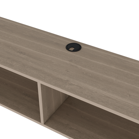 Rack de TV Flotante Bardolino 150x27cm para TV Hasta 65 Pulgadas con Dos Compartimientos y con Ranuras para Cables - MUEBLES DE TV | Bylmo