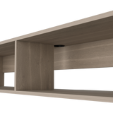 Rack de TV Flotante Bardolino 150x27cm para TV Hasta 65 Pulgadas con Dos Compartimientos y con Ranuras para Cables - MUEBLES DE TV | Bylmo
