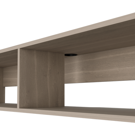 Rack de TV Flotante Bardolino 150x27cm para TV Hasta 65 Pulgadas con Dos Compartimientos y con Ranuras para Cables - MUEBLES DE TV | Bylmo