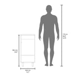 Mueble para Lavamanos Individual Bethel Wengue 40x86cm con Patas y Lavamanos de Sobreponer - MUEBLES PARA LAVAMANOS | Bylmo