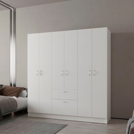 Closet Mitu Blanco 162x170cm Con Un Cajón y Nueve Compartimientos - CLOSETS | Bylmo