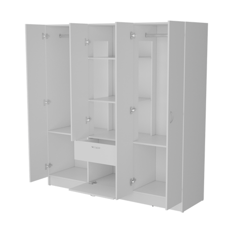 Closet Mitu Blanco 162x170cm Con Un Cajón y Nueve Compartimientos - CLOSETS | Bylmo