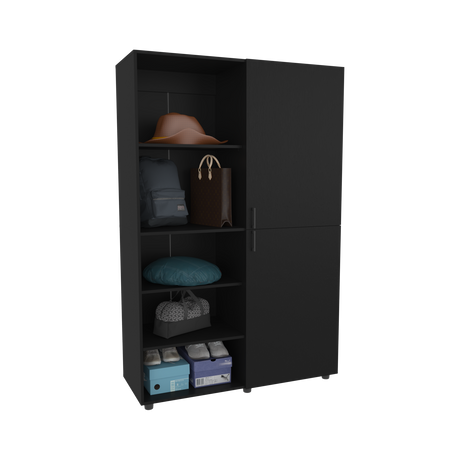 Closet Eco Wengue 120x184cm Con Siete Compartimientos - CLOSETS | Bylmo