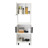Alacena Oshawa Blanco 54x160cm Con Tres Puertas - ALACENAS Y MUEBLES MICROONDAS | Bylmo