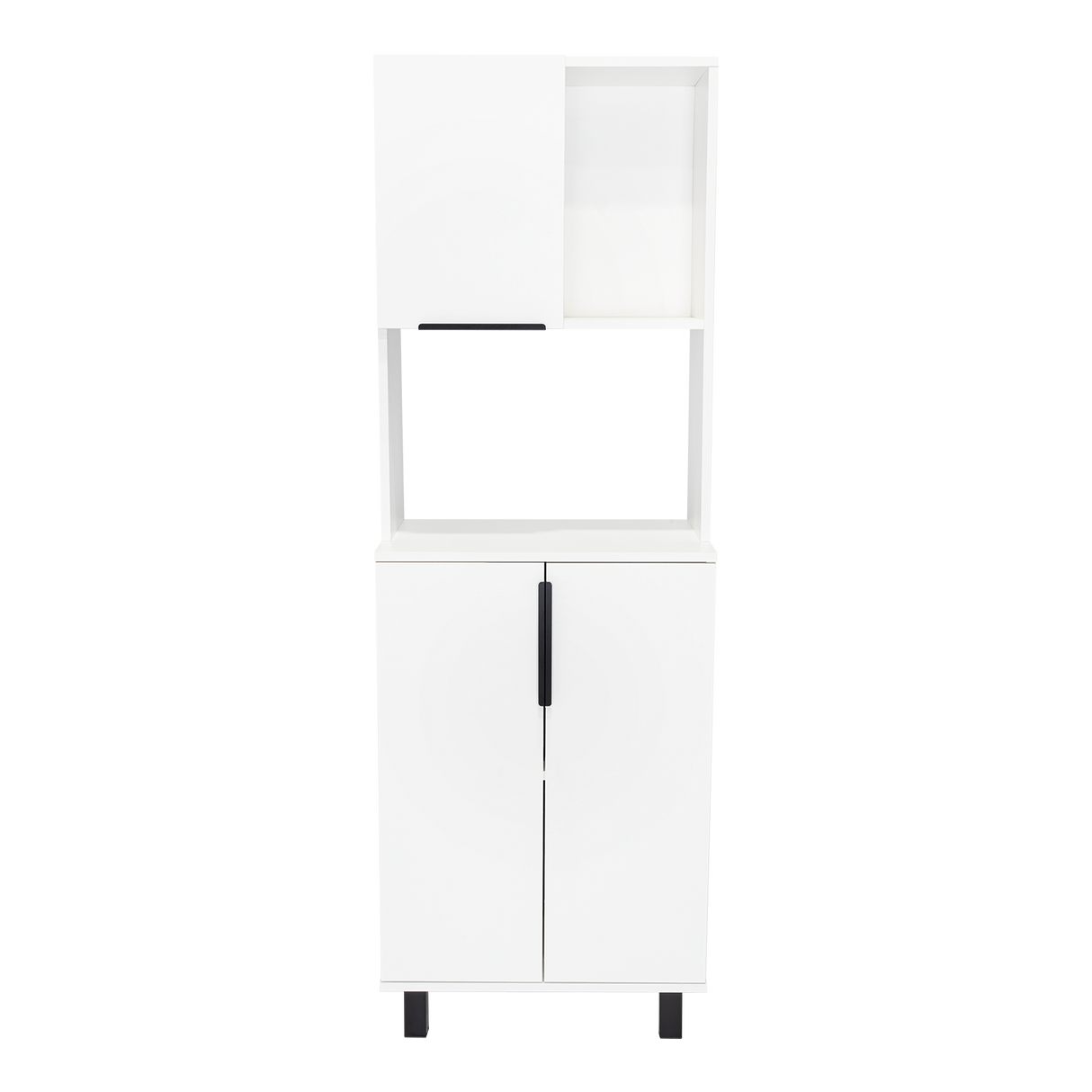 Alacena Oshawa Blanco 54x160cm Con Tres Puertas - ALACENAS Y MUEBLES MICROONDAS | Bylmo