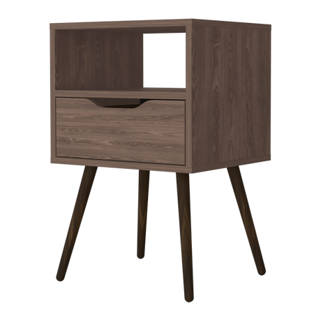 Mesa de Noche Otom Coñac 40x63cm Con Un Cajón - MESAS DE NOCHE | Bylmo