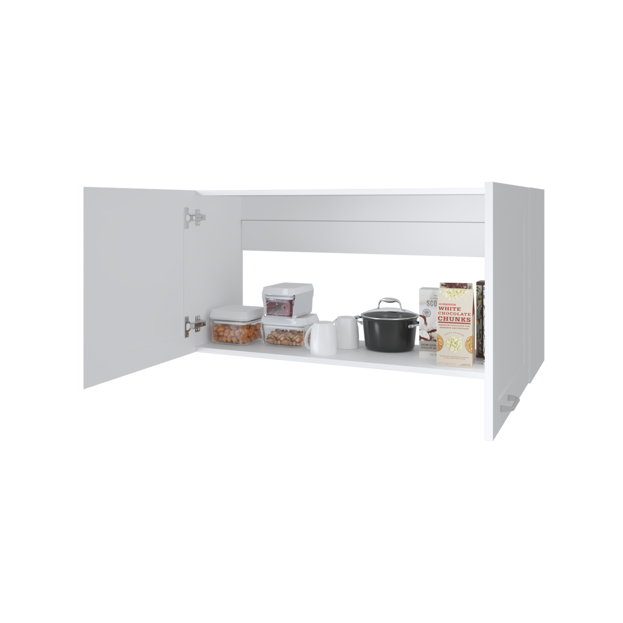 Mueble Superior de Cocina Zurich Blanco 100x49cm con Dos Puertas - MUEBLES SUPERIORES DE COCINA | Bylmo