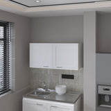 Mueble Superior de Cocina Zurich Blanco 100x49cm con Dos Puertas - MUEBLES SUPERIORES DE COCINA | Bylmo