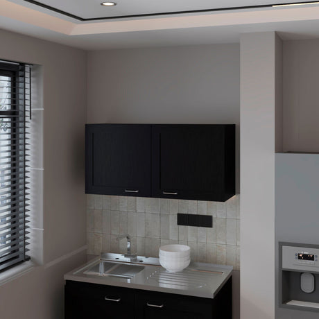 Mueble Superior de Cocina Zurich Wengue 100x49cm con Dos Puertas - MUEBLES SUPERIORES DE COCINA | Bylmo