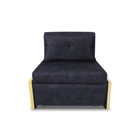 Silla Poltrona Reclinable Dorian Grafito 100x75cm de Un Puesto con Bolsillos y Reposapiés - SOFAS Y POLTRONAS | Bylmo