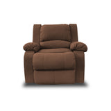 Silla Poltrona Reclinable Manual Reclinomatic Cafe 90x102cm con Reposapiés - SOFAS Y POLTRONAS | Bylmo