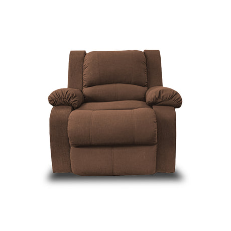 Silla Poltrona Reclinable Manual Reclinomatic Cafe 90x102cm con Reposapiés - SOFAS Y POLTRONAS | Bylmo