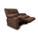 Silla Poltrona Reclinable Manual Reclinomatic Cafe 90x102cm con Reposapiés - SOFAS Y POLTRONAS | Bylmo