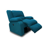 Silla Poltrona Reclinable Manual Reclinomatic Turquesa 90x102cm con Reposapiés - SOFAS Y POLTRONAS | Bylmo
