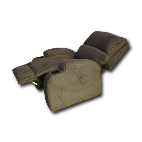 Silla Poltrona Reclinable Manual Reclinomatic Eco Cafe 77x90cm con Reposapiés y con Portavasos - SOFAS Y POLTRONAS | Bylmo