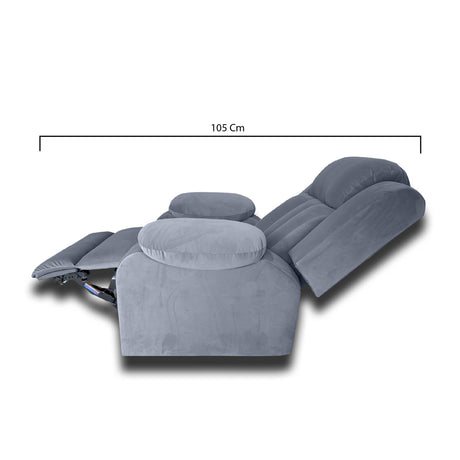 Silla Poltrona Reclinable Eléctrica Reclinomatic Paradise Gris 90x105cm - SOFAS Y POLTRONAS | Bylmo