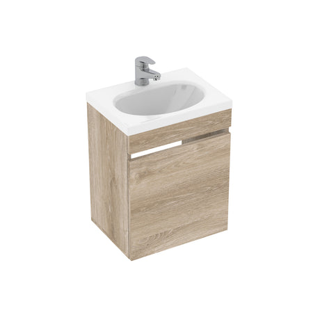 Mueble para Lavamanos Flotante Essential Austral 40x48cm con Lavamanos Eco y con Un Cajón - MUEBLES PARA LAVAMANOS | Bylmo