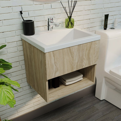 Mueble para Lavamanos Flotante Essential Soder 48x40cm con Lavamanos Oslo - MUEBLES PARA LAVAMANOS | Bylmo