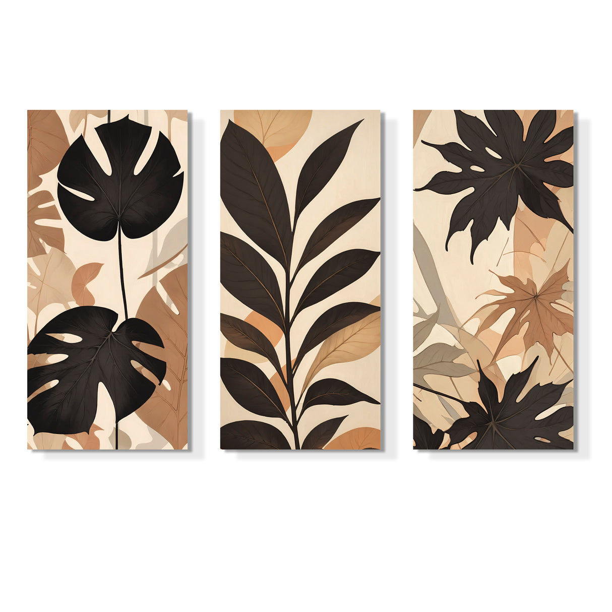 Set 3 Cuadros Decorativos Arte Botánico 34x72cm - CUADROS | Bylmo