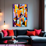 Cuadro decorativo Explosión Geométrica Abstracto 60x93cm - CUADROS | Bylmo