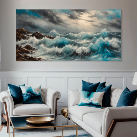 Cuadro decorativo Poder del Mar en Movimiento 118x55cm - CUADROS | Bylmo