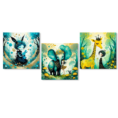 Set 3 Cuadros Decorativos Sueño Mágico 34x43cm - CUADROS | Bylmo