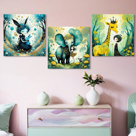 Set 3 Cuadros Decorativos Sueño Mágico 34x43cm - CUADROS | Bylmo