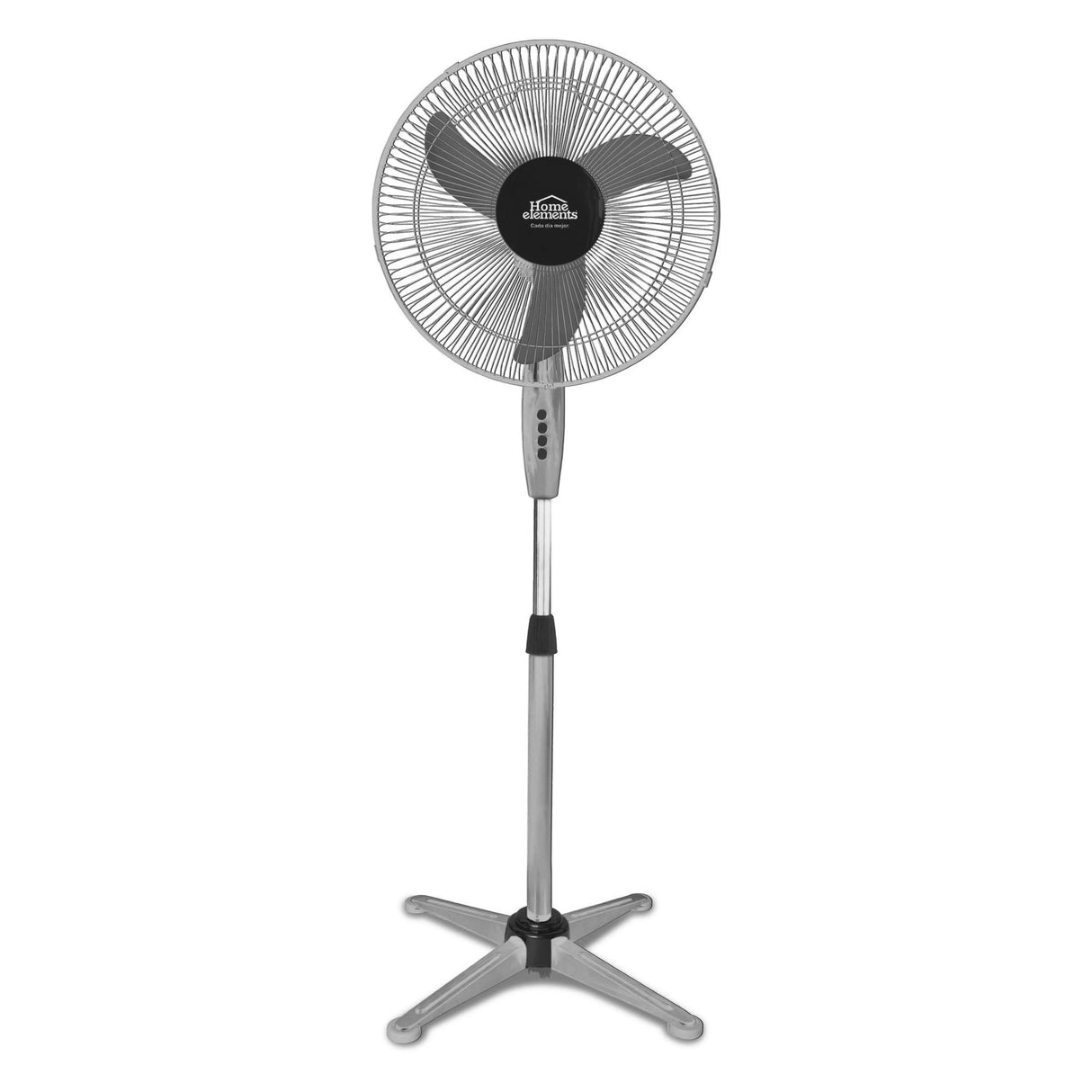 Ventilador de Piso Gris y Negro 50x130cm de Tres Velocidades con Oscilación - VENTILADORES | Bylmo