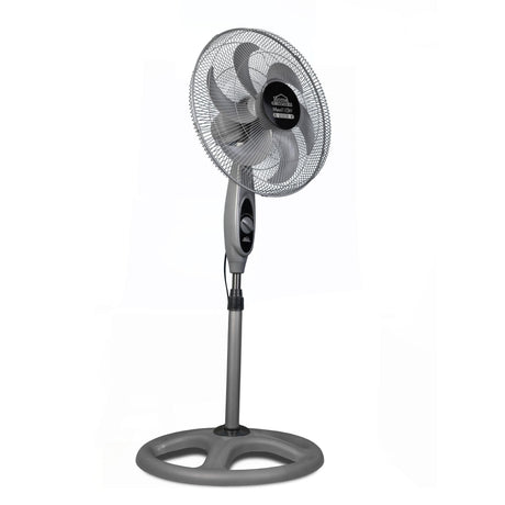 Ventilador de Piso MaxiFlow Elite Gris 49x130cm de Tres Velocidades con Oscilación - VENTILADORES | Bylmo