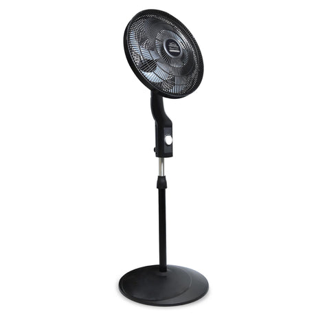 Ventilador de Piso MaxiFlow Elite Negro 48.5x140cm de Tres Velocidades con Oscilación - VENTILADORES | Bylmo