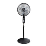 Ventilador de Piso MaxiFlow Elite Negro 48.5x140cm de Tres Velocidades con Oscilación - VENTILADORES | Bylmo