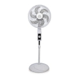 Ventilador de Piso MaxiFlow Elite Blanco y Gris 48.5x140cm de Tres Velocidades con Oscilación - VENTILADORES | Bylmo