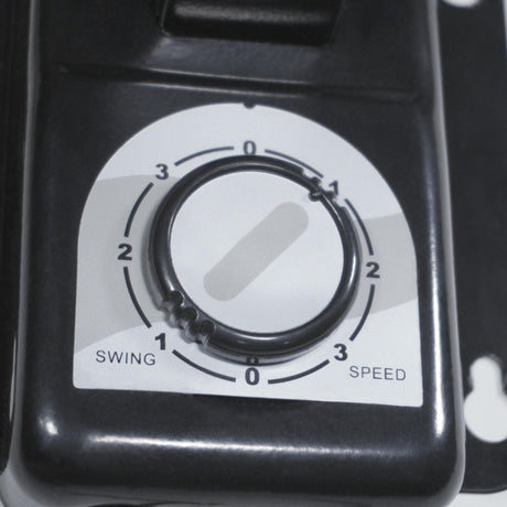 Ventilador de Pared MaxiFlow Elite Negro 33.5x63cm de Tres Velocidades con Oscilación - VENTILADORES | Bylmo