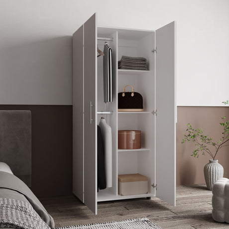 Closet Tera Blanco 180x48cm con Tres Entrepaños y con Seis Compartimiento - CLOSETS | Bylmo
