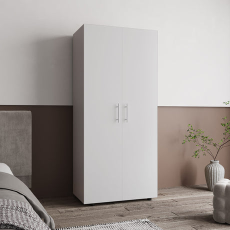 Closet Tera Blanco 180x48cm con Tres Entrepaños y con Seis Compartimiento - CLOSETS | Bylmo