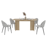 Comedor Rectangular Bankok Fresno Europeo 156x75.6cm Para Cuatro Puestos sin Sillas - COMEDORES | Bylmo