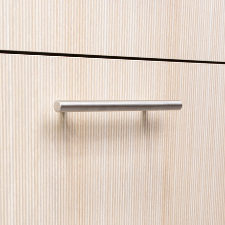 Cajonera Sevilla Fresno Europeo y Blanco 80x75cm De Tres Hileras con Cuatro Cajones - CAJONERAS Y COMODAS | Bylmo